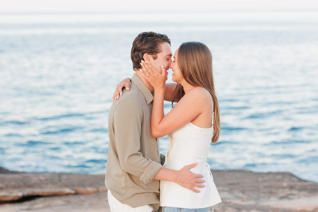 Proposal at Newton Ave followed by engagement session 