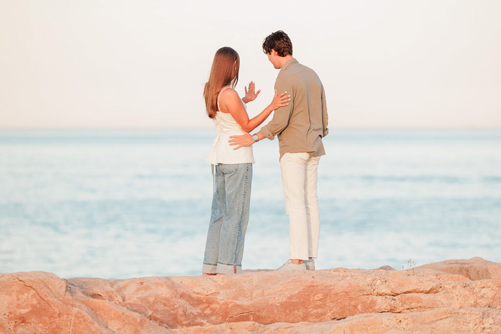 Proposal at Newton Ave followed by engagement session 